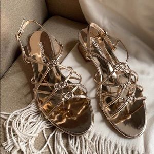 Brand new golden stripe Summer sandal